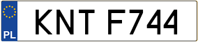 Trailer License Plate
